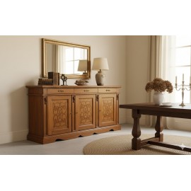 CREDENZA legno massello vari colori  L.230 H.105 P.55