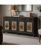 CREDENZA IN LEGNO MASSELLO DECORATA A MANO VARI COLORI E DECORI