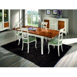 RECTANGULAR INTARSIATO BICOLORE WOOD