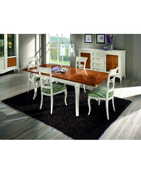 RECTANGULAR INTARSIATO BICOLORE WOOD