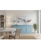 MOBILE WOOD DRESSER WHITE MATT WOOD PRODUCTS VENETO X HALL KITCHEN