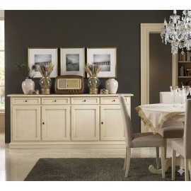 CREDENZA COUNTRY - LEGNO MASSELLO vari colori L 210 P 45 H 88