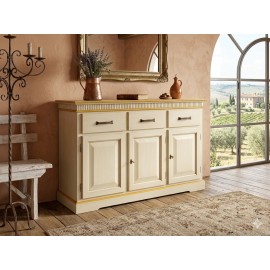 CREDENZA COUNTRY PROVENZALE LEGNO L 150  P 47  H 96