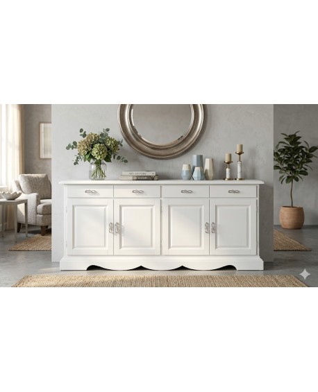 CREDENZA legno massello vari colori  L.210 H. 90 P.45