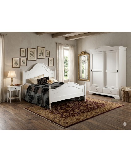 BOIS MASSIF DOUBLE BLANC LAQUÉ MATT