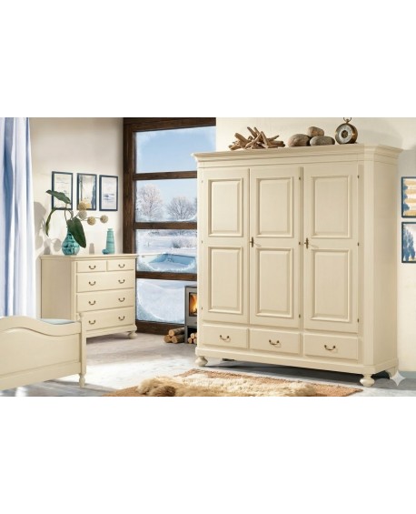ARMADIO 3 ANTE LEGNO MASSELLO L 192 P 63 H 217