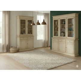 CREDENZA VETRINA VARI COLORI E DIMENSIONE LEGNO MASSELLO