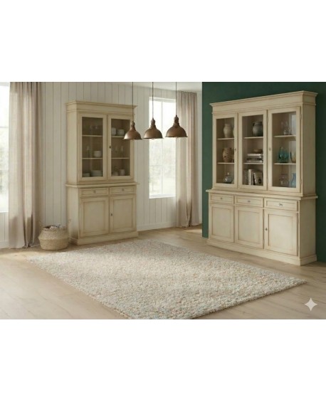 CREDENZA VETRINA VARI COLORI E DIMENSIONE LEGNO MASSELLO