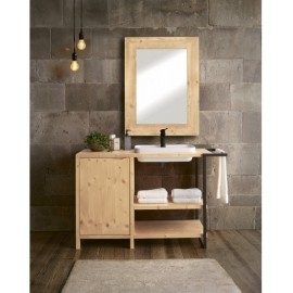 Bagno 1 p. in legno gamba in ferro