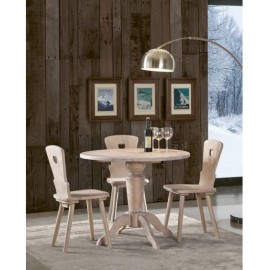 Tavolo abete rotondo