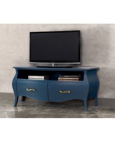 PORTA TV BOMBATO IN LEGNO L 141 P 45 H 62