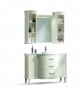 Mobile bagno con specchio completo con pensili