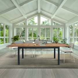 TAVOLO 160x80 H75 2 ALL CM 40 BASE NERA