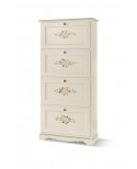 ZAPATO MUEBLE armario 4 puertas pintadas blancas pintadas