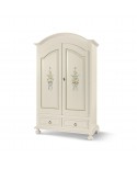 ARMADIO 2 ANTE 2 CASSETTI DIPINTO LACCATO BIANCO