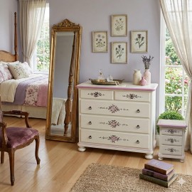 COMO IN LEGNO MASSELLO DECORATO A MANO - VARI COLORI