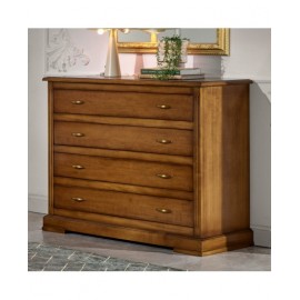 COMO' CON 4 CASSETTI L. 124 P. 53 H. 103 LEGNO MASSELLO