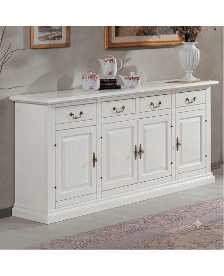 CREDENZA 4 ANTE LEGNO MASSELLO L 201