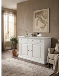 CREDENZA CREDENZONE IN LEGNO COL BIANCO OPACO