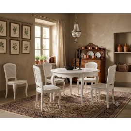 TAVOLO OVALE BIANCO 120 - 1 ALL.CM.40