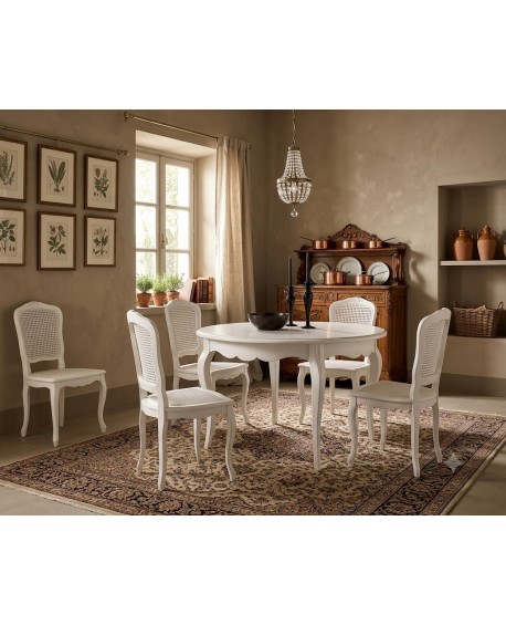 TAVOLO OVALE BIANCO 120 - 1 ALL.CM.40