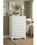 WEEKLY CHEST LACQUERED MATT WHITE x bedroom - kitchen - bathroom