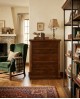 DRAWER CHEST OF WOOD 5 cinquino POOR ART WITH WALNUT VENETA