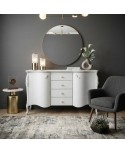 credenza in legno contemporanea con intagli