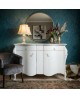 credenza in legno contemporanea con intagli