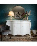 credenza in legno contemporanea con intagli