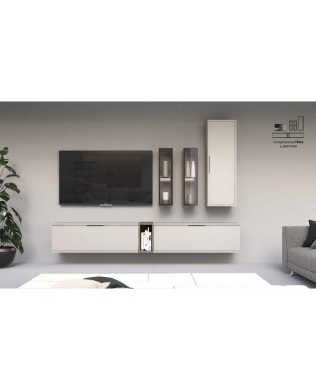 Parete giorno porta tv moderno