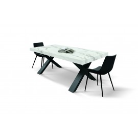 TAVOLO FINITURA MARMO 160x90 H 76 2 ALL.