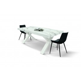 TAVOLO FINITURA MARMO 160x90 H 76 2 ALL.