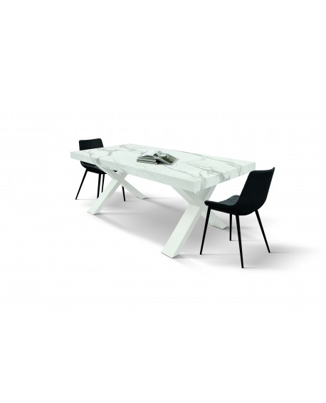 TAVOLO FINITURA MARMO 160x90 H 76 2 ALL.