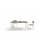 TAVOLO 160x80 H75 2 ALL CM 40 BASE BIANC