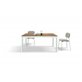 TAVOLO 160x80 H75 2 ALL CM 40 BASE BIANC