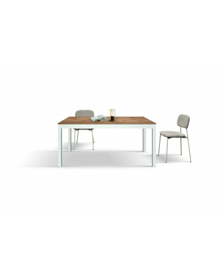TAVOLO 160x80 H75 2 ALL CM 40 BASE BIANC