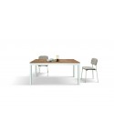TAVOLO 160x80 H75 2 ALL CM 40 BASE BIANC