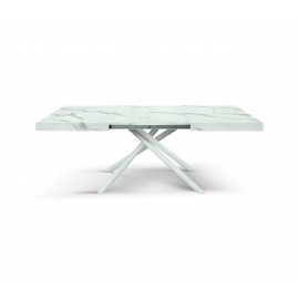 TAVOLO 160x90 2 ALL.40 BASE BIANCA