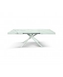 TAVOLO 160x90 2 ALL.40 BASE BIANCA