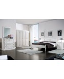 CAMERA DA LETTO COMPLETA legno massello abete COME FOTO - ARMADIO - LETTO - COMO - 2 COMODINI