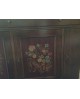 CREDENZONE CREDENZA COLORE NOCE - EFFETTO ANTICATO BATTUTO CON DECORI - COME FOTO
