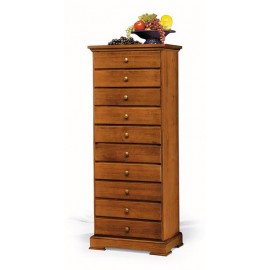 DRAWER SOLID WOOD L. 58 P. 41 H. 145 WALNUT COLOR DIFFERENT COLORS