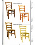 SEDIA CUCINA LEGNO PROVENZALE - PAESANA NOCE - CILIEGIO- ROVERE - NATURALE