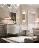 CREDENZA MOBILE LEGNO MASSELLO BOMBATA COLORE BIANCO VARI COLORI
