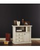 TV STAND PAINTED IVORY ANTIQUE