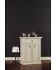MOBILE TV CABINET DOOR PAINTED IVORY ANTIQUE