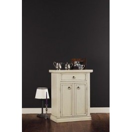 MOBILE TV CABINET DOOR PAINTED IVORY ANTIQUE