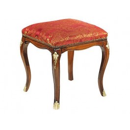 SGABELLO SEDIA POUFF LEGNO QUADRATO MASSELLO IMBOTTITO