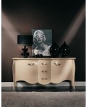 MOBILE CREDENZA LACCATA AVORIO BOMBATA MASSELLO